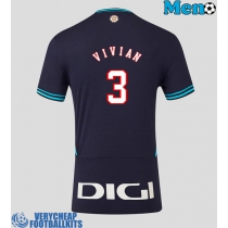 Athletic Bilbao Dani Vivian #3 Replica Away Shirt 2025-26 Short Sleeve